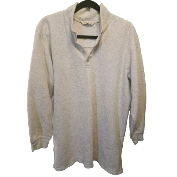 Soft Surroundings Women's CUDDLE PULLOVER Light Gray Size Large - Picture 4 of 16
